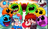 FNF Vs Geometry Dash background