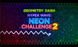 Geometry Dash Hyper Wave: Neon Challenge 2 background
